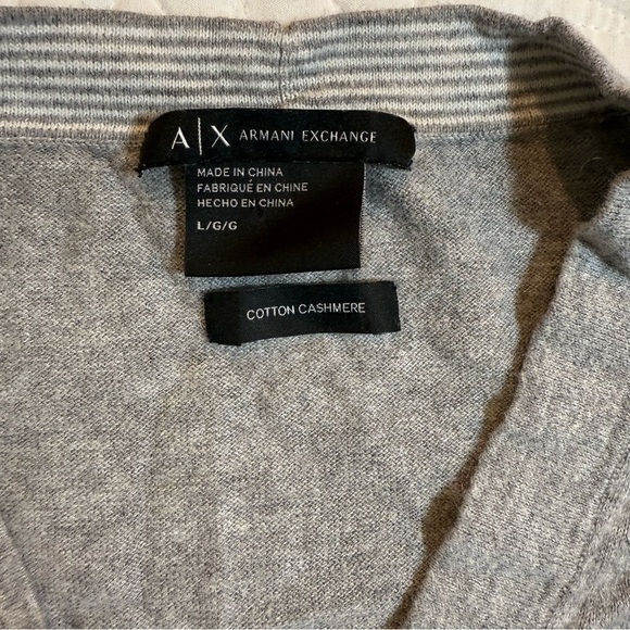 Armani Exchange cotton cashmere cardigan size L - Picture 5 of 11